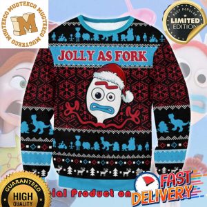 Toy Story Jolly As Fork Ugly Christmas Sweater For Holiday 2023 Xmas Gifts
