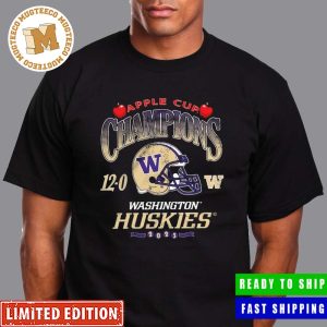 Undefeated Washington Huskies 2023 Apple Cup Champions Unisex T-Shirt