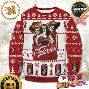 Victoria Cerveza All Printed Ugly Christmas Sweater Sweatshirt For Holiday 2023 Xmas Gifts