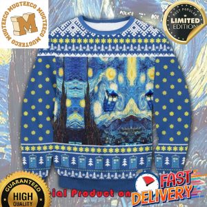 Vincent Van Gogh Starry Night Ugly Christmas Sweater For Holiday 2023 Xmas Gifts
