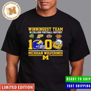 Winningest Team In College Football History 1000 Michigan Wolverines Unisex T-Shirt