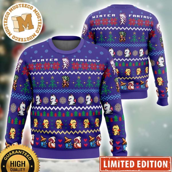 Winter Fantasy Final Fantasy Adorable Ugly Christmas Sweater