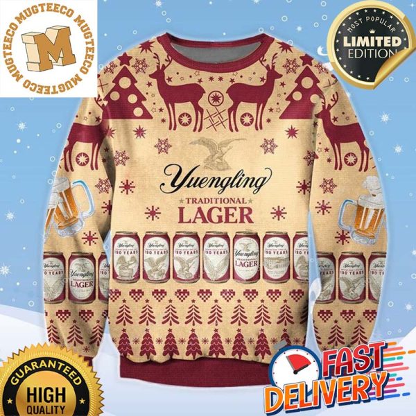 Yuengling Traditional Lager Ugly Christmas Sweater For Holiday 2023 Xmas Gifts