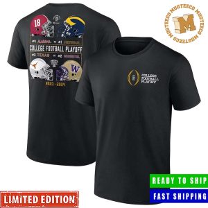 2023 College Football Playoff Bracket Pinnacle Performance Two Sides Print Unisex T-Shirt
