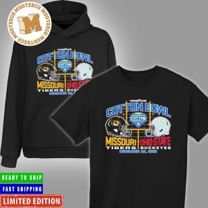 2023 Cotton Bowl Missouri Tigers vs Ohio State Buckeyes Dueling Helmet Unisex T-Shirt