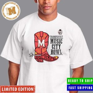 2023 Transperfect Music City Bowl Maryland Terrapins Boot Go Terps Unisex T-Shirt