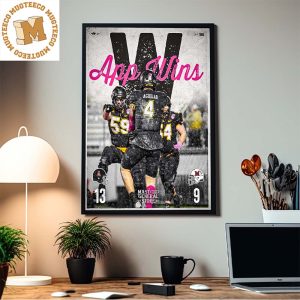 Appalachian State Mountaineers Football App Wins 13 9 Become 2023 Cure Bowl Champions Home Decor Poster Canvas