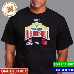College Football Bowl Games 2023-24 Valero Alamo Bowl 2023 Oklahoma vs Arizona Alamodome San Antonio TX CFB Bowl Game T-Shirt