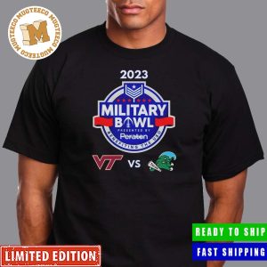 College Football Bowl Games 2023-24 Wednesday December 27th 2023 Military Bowl Virginia Tech vs Tulane Navy-Marine Corps Mem Stadium Annapolis MD T-Shirt