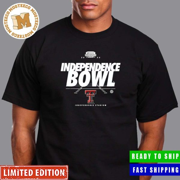 College Football Bowl Games 2023 Radiance Technologies Independence Bowl Texas Tech Red Raiders Logo Unisex T-Shirt