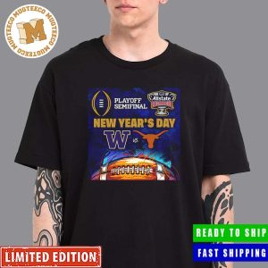 College Football Bowl Playoff Semifinal At The Allstate Sugar Bowl 2024 New Year’s Day Washington Huskies Vs Texas Longhorns Matchup In New Orleans Unisex T-Shirt