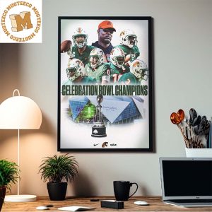 Congrats Florida A&M Rattlers Football Are The 2023 Celebration Bowl Champions Official Home Decor Poster Canvas