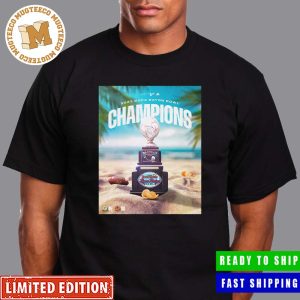 Congrats South Florida Bulls Football Are The 2023 Boca Raton Bowl Champions The Trophy Official Poster Unisex T-Shirt