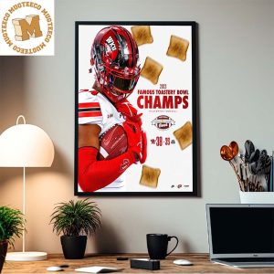 Congrats Western Kentucky Hilltoppers Football Are The 2023 Famous Toastery Bowl Champions Home Decor Poster Canvas