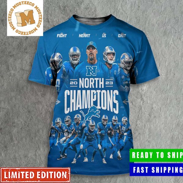 Detroit Lions Took The North 2023 NFC North Champions Poster All Over Print Shirt