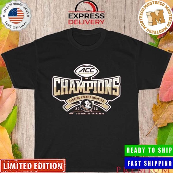 Florida State Seminoles Blue 84 2023 ACC Football Conference Champions Locker Room Unisex T-Shirt