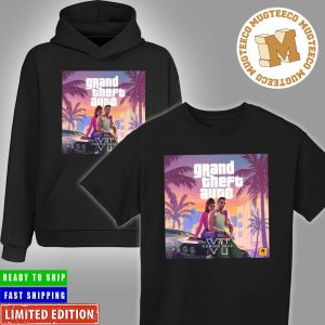Grand Theft Auto VI Coming 2025 Miami Vice City Theme Poster Unisex T-Shirt Hoodie