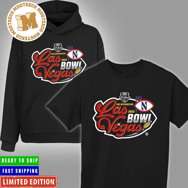Las Vegas Bowl SRS Distribution Northwestern Wildcats 2023 Logo Unisex T-Shirt Hoodie