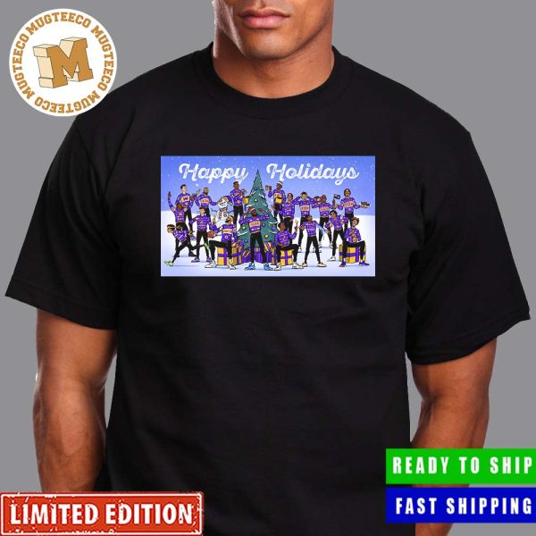 Los Angeles Lakers Family Happy Holidays Christmas 2023 Poster Unisex T-Shirt