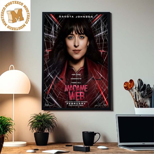 Marvel Madame Web By Dakota Johnson Exclusively In Movie Theaters February Character Home Decor Poster Canvas