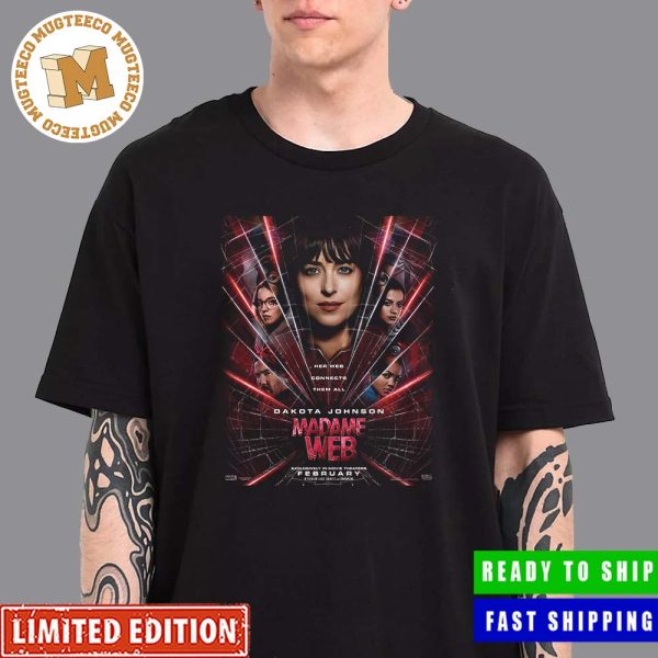 Marvel Madame Web Exclusive In Movie Theaters On February Official Poster Unisex T-Shirt