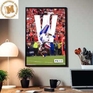 NFL Buffalo Bills Defeat Kansas City Chiefs 20 17 James Cook Celebration Home Decor Poster Canvas