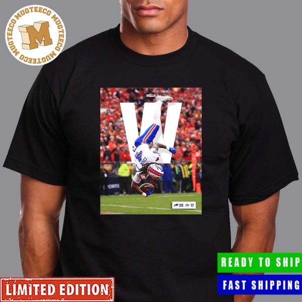 NFL Buffalo Bills Defeat Kansas City Chiefs 20 17 James Cook Celebration Poster Classic T-Shirt