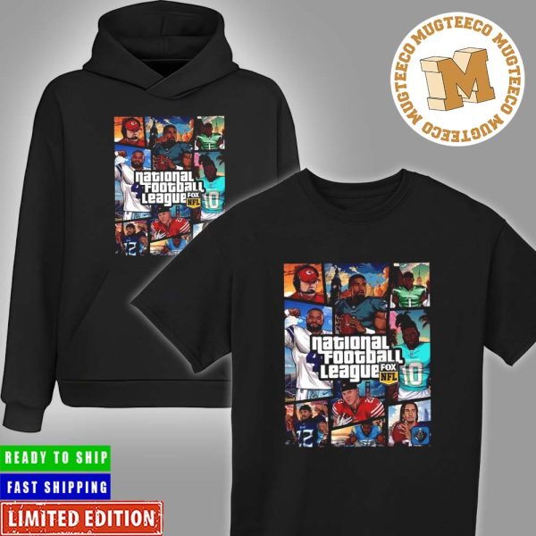 NFL National Football League Grand Theft Auto Funny Essentials T-Shirt Hoodie