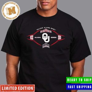 Official 2023 Valero Alamo Bowl Oklahoma Sooners College Football Bowl Games 23-24 Logo Unisex T-Shirt