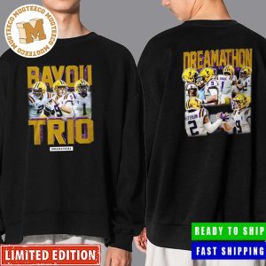 Official Bayou Trio NFL Network LSU Football Dreamathon Two Sides Print Unisex T Shirt