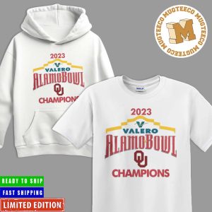 Oklahoma Sooners 2023 Valero Alamo Bowl Champions Vintage T-Shirt