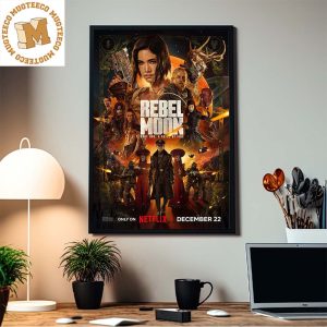 Rebel Moon Part One A Child Of Fire Only On Netflix December 22 Home Decor Poster Canvas