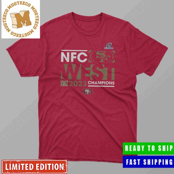 San Francisco 49ers Fanatics Branded 2023 NFC West Division Champions Conquer Classic T-Shirt