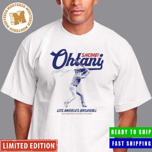 Shohei Ohtani Los Angeles Dodgers Vintage Signature Designated Hitter And Pitcher Unisex T-Shirt