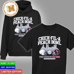 Skyline 2023 Chick-fil-a Peach Bowl Penn State vs Ole Miss Helmets Head To Head Unisex T-Shirt Hoodie