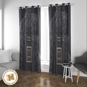 Coco Chanel Noir Black Perfume With Mistic Black Cloud Effect Background Bedroom Window Curtain