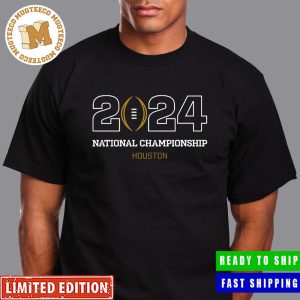 College Football Playoff 2024 National Championship Game Houston January 8th Logo Unisex T-Shirt