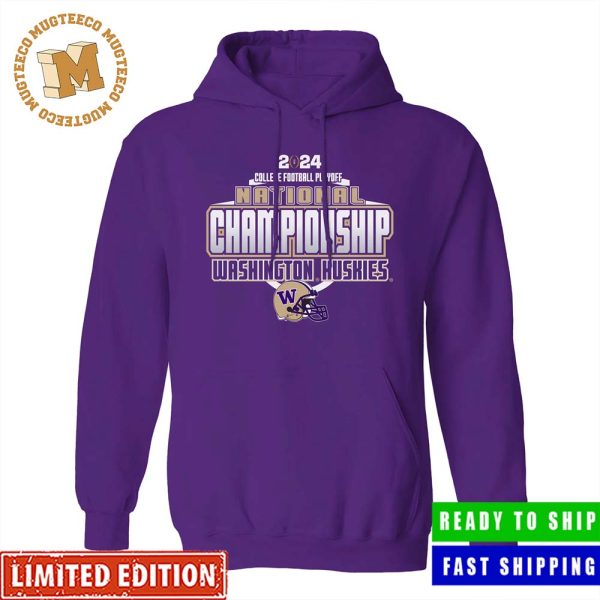 College Football Playoff 2024 National Championship Game Houston Texas January 8th Washington Huskies Team Helmet Unisex Hoodie T-Shirt Sweater