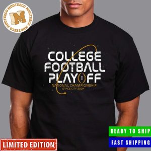 College Football Playoff 2024 National Championship Game Space City 2024 Houston Texas January 8th Logo Classic T-Shirt