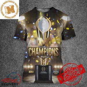 Congrats Michigan Wolverines Are 2023 National Champions College Football Playoff Trophy 3D Shirt