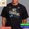 San Francisco 49ers Are 2024 NFC Championship Champions NFL Playoffs Team Helmet Classic T-Shirt