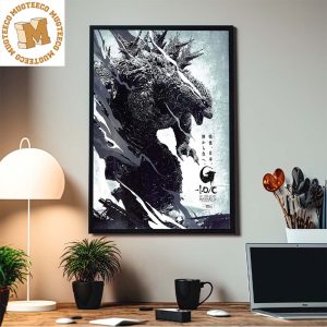 Godzilla Minus One Minus Color Black And White Version In Theatres January 26 To North America Home Decor Poster Canvas