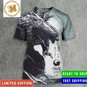 Godzilla Minus One Minus Color Black And White Version In Theatres January 26 To North America Poster All Over Print Shirt