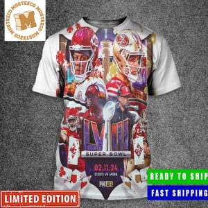 Head To Head Matchup San Francisco 49ers X Kanas City Chiefs February 11 2024 Super Bowl LVIII All Over Print Shirt