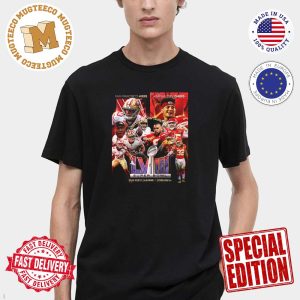 Head To Head San Francisco 49ers Vs Kansas City Chiefs Super Bowl LVIII SUN FEB 11 630PMET Unisex T-Shirt