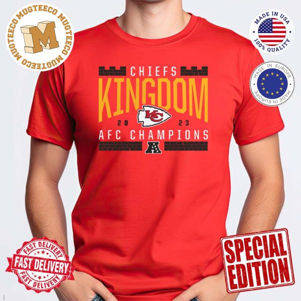 Kansas City Chiefs Fanatics Branded 2023 AFC Champions Hometown Not Done Unisex T-Shirt