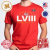 Kansas City Chiefs Fanatics Branded Super Bowl LVIII Our Pastime Tri-Blend Scoop Neck Unisex T-Shirt