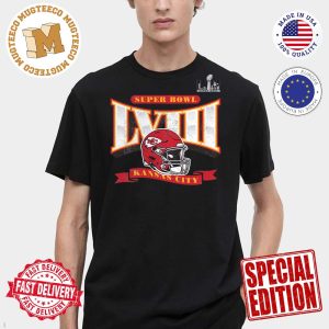 Kansas City Chiefs Fanatics Branded Super Bowl LVIII Our Pastime Tri-Blend Scoop Neck Unisex T-Shirt