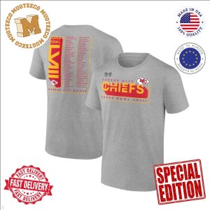 Kansas City Chiefs Fanatics Branded Super Bowl LVIII Team Members Roster Unisex T-Shirt