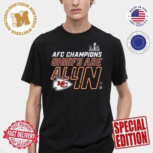 Kansas City Chiefs Nike 2023 AFC Champions Locker Room Trophy Collection Classic T-Shirt